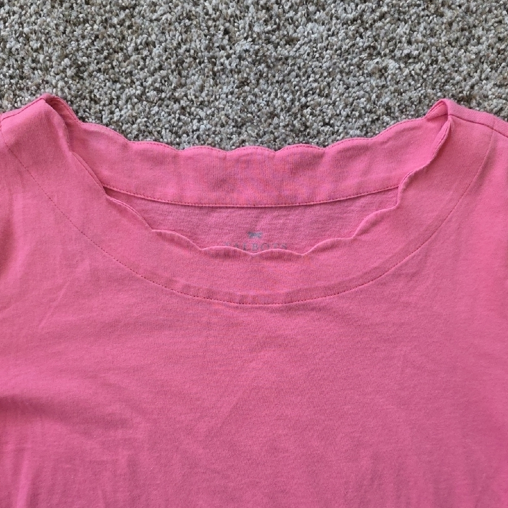 Talbots Coral Short Sleeve Women's Tee - Picture 3 of 6